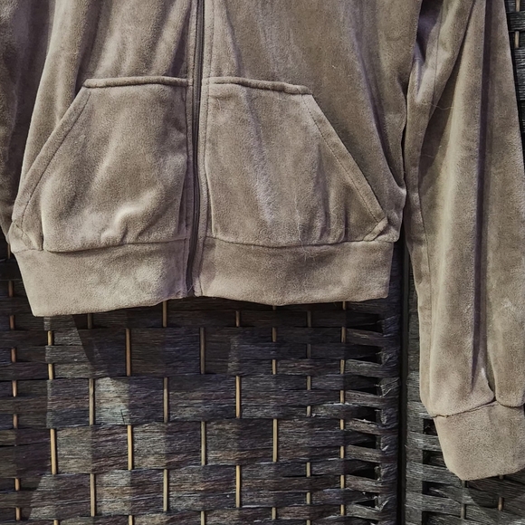 🐞3/33🐞 H&M brown velour cropped hoodie - Picture 4 of 7